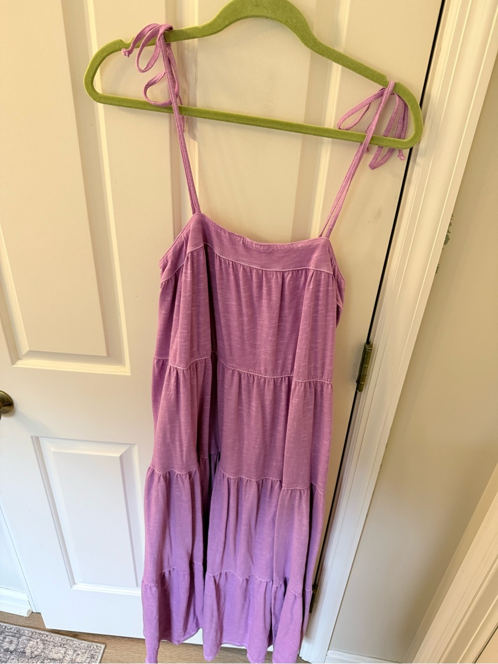 American Eagle Outfitters Lavender Tiered Maxi Dress